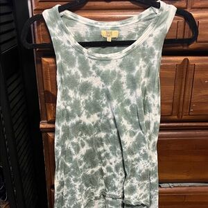 True Craft Green Tie-Dye Tank Top